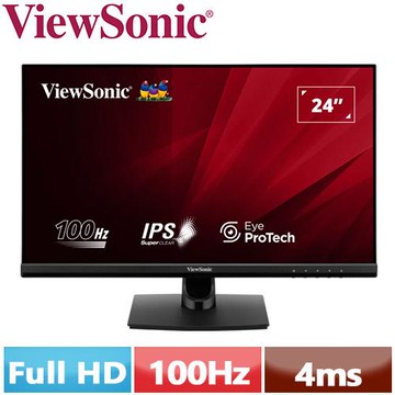 ViewSonic優派 24型 VA2414-H 無邊框設計顯示器