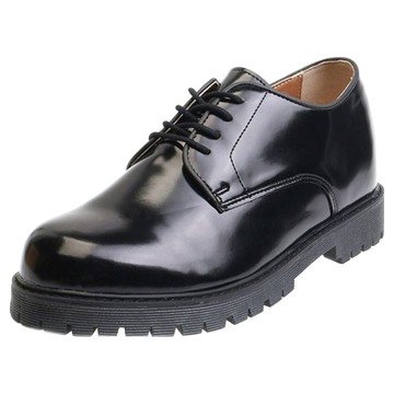 Black Mustang 男士Cindy德比7公分樂福鞋  霧面黑  26.0cm