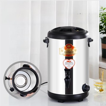商用不銹鋼奶茶桶保溫桶304發熱盤豆漿桶熱水桶恒溫控溫保溫加熱