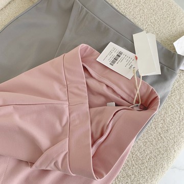 品牌折扣店撤柜原單開衩半身裙褲薄中長款夏高腰包臀顯瘦遮胯裙潮