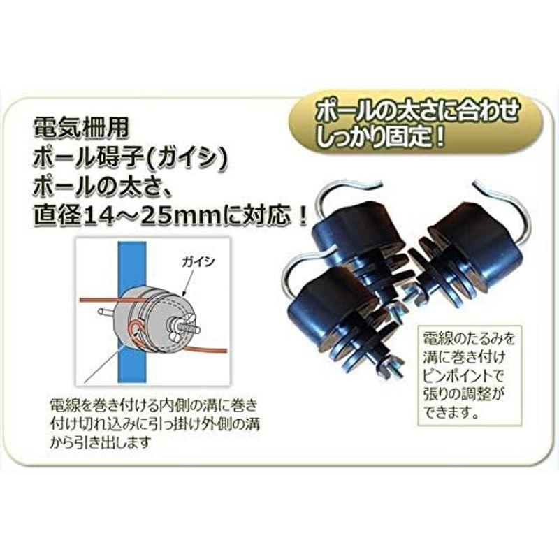 アポロ 電気柵用品 ポールガイシ AP-PG103C