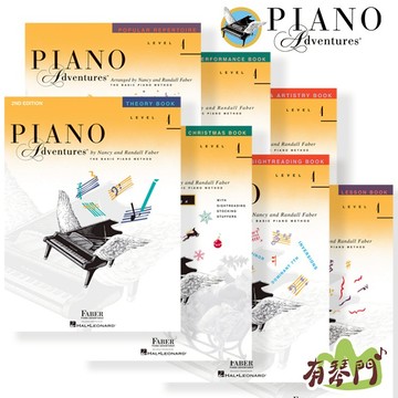 【英文版】《 Piano Adventures Level 4 芬貝爾鋼琴教程 4級 》教材 教本 表演 樂理 視奏