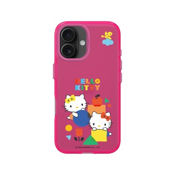 iPhone 16 Clear 粉漾桃 - 三麗鷗-Hello Kitty - 堆積木時間
