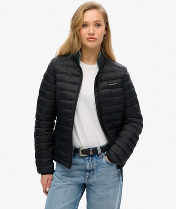 Superdry Women's Fuji Lite Padded Jacket Black Size: 8