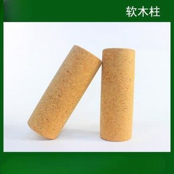 實心軟木瑜伽柱 按摩瑜伽健身肌肉放松瘦腿滾軸 軟木瑜伽柱
