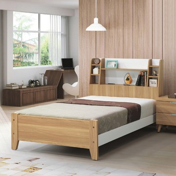 【MUNA 家居】艾尼3.5尺原木色單人床(共兩色)原木色