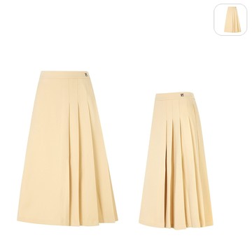 【FILA】女性 平織長裙-卡其 5SKX-5858-KK