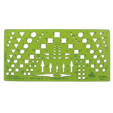 【FABER-CASTELL】輝柏 958N 土地測量符號定規 / 片 172581【APP滿額下單10%點數(單一帳號最高5000點)】1/31止