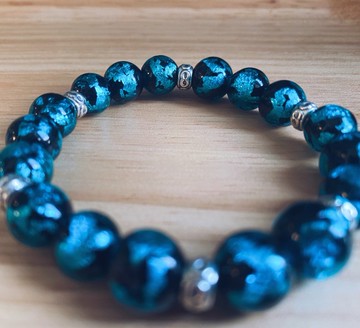 【琉璃系列】10MM孔綠琉璃珠手鍊