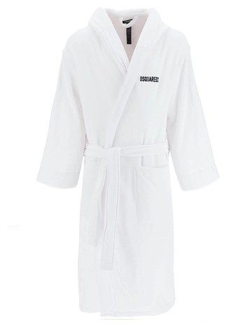 dsquared bathrobe with logo