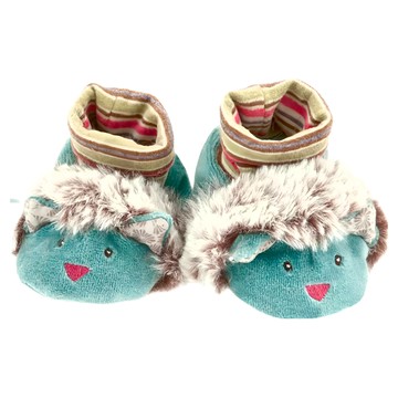 法國Moulin Roty 帕奇寶寶專用保暖鞋套禮盒  綠色  1盒