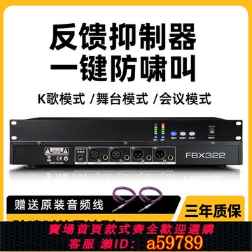 【全網低價 可打統編】專業反饋抑制器防嘯叫全自動話筒移頻器數字會議家用KTV舞臺演出