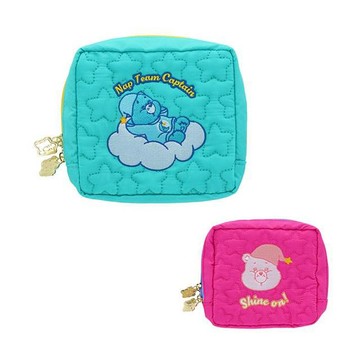 小禮堂 Care bears 彩虹熊 方形化妝包 (星星款)