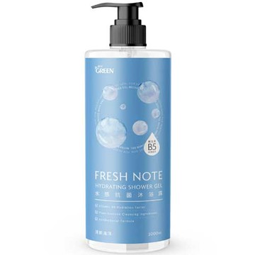 綠的 水感抗菌沐浴露 清新海洋 1000ml