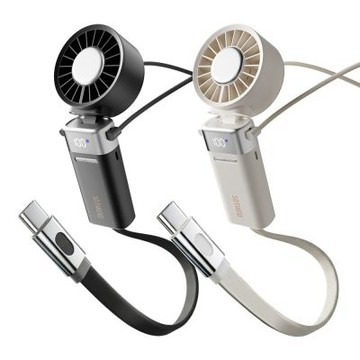 【SOTHING向物】5000mAh行動電源x折疊冰敷高速手持風扇 冰炫 Pro(可上飛機 掛脖 自帶線 三合一風扇 USB風扇)
