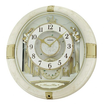 seiko SK037 精工鐘 (QXM603W) 奢華宮廷風音樂鐘/48.4x43.5cm｜樂天全館特惠中★指定刷卡回饋10%