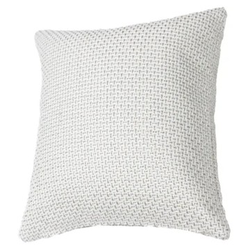 J&N 米娜銀紋大抱枕  45 x 45cm  白色