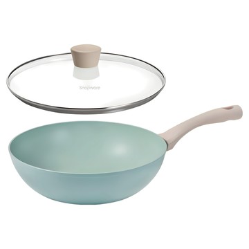 Corelle Brands 康寧餐具 Snapware 鈦輕量不沾深炒鍋 附蓋  30cm  1個