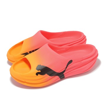 [ACS] Puma 拖鞋 Unwind Nitro Cat Active 男鞋 粉紅 黃 漸層 運動拖鞋 修復 Q彈 37989510