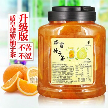 新品熱銷 水果茶 水果茶包 盾皇蜂蜜柚子茶1.5kg水果茶沖飲柚子醬 百香果蜂蜜茶糖桂花醬冰粉
