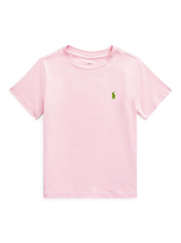 Ralph Lauren Kids - Polo Pony-embroidered cotton T-shirt - kids - Cotton - 7 - Pink
