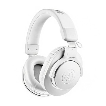audio-technica ATH-M20XBT 無線耳罩式耳機 藍牙耳機 耳罩式耳機-白色