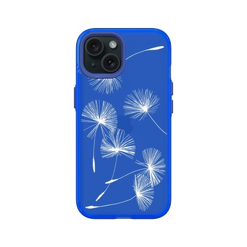 iPhone 15 Clear 激光藍 - 花花草草 / Flowers & Plants - 草綠系列-蒲公英