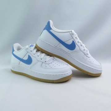 NIKE FV5948115 Air Force 1 (GS) 大童休閒鞋 女鞋 白x藍【iSport愛運動】