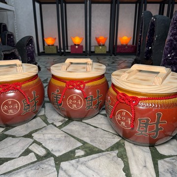 款式5 臺灣鶯歌手拉胚米甕 十斤米甕 三色紅財庫 日進斗金❤️🧡米缸米甕 招財米甕 十斤米甕 聚寶盆 米甕