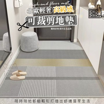 水晶絨 北歐輕奢高級感可裁剪地墊 北歐風高級感玄關地墊 80*120cm