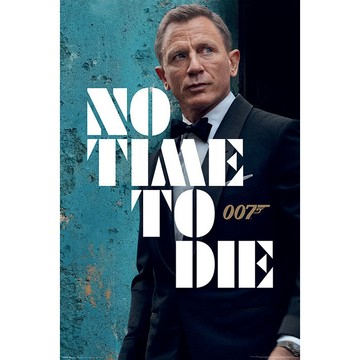 007生死交戰（藍色預告版） James Bond (No Time To Die) - 英國進口電影海報