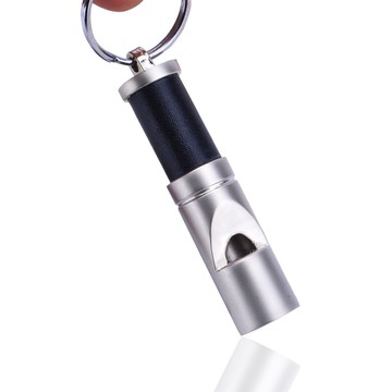 創意戶外救命口哨圓形鑰匙扣實用小工具時尚車用鑰匙鏈腰掛飾件