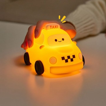 計程車拍拍燈 充電夜燈 小夜燈 夜燈 床頭燈 聖誕節禮物 交換禮物 矽膠夜燈 造型夜燈 led小夜燈 usb夜燈 可愛夜