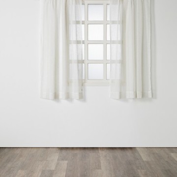 艾禮思緹花半腰窗紗270x165 直條咖