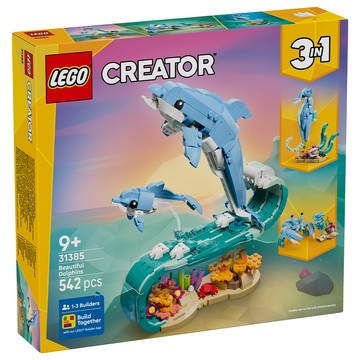 LEGO 創意三合一系列 海洋動物 美麗海豚 Sea Animals: Beautiful Dolphins 31385  混和顏色  1個