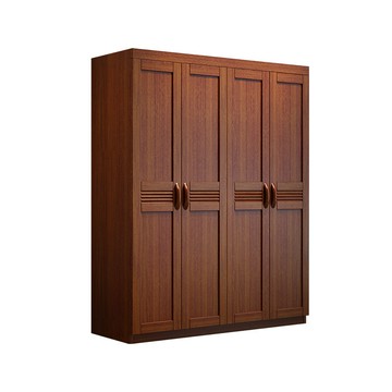 熱銷/免運 衣櫃/衣櫥/臥室 實木衣柜現代中式3456門平開門衣櫥帶抽屜主臥室大衣柜家具