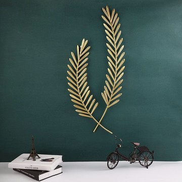ins風金麥穗墻面裝飾北歐輕奢金屬壁飾墻面客廳背景墻上掛件