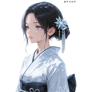 【12月新品2】07-110-0010 人物貼紙 和服女孩