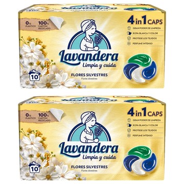 La Antigua Lavandera 4合1 洗衣球 百花  10顆  2盒