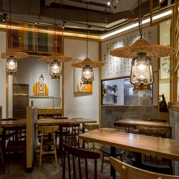 吊燈 復古馬燈 吊燈 竹編斗笠農家樂仿古藤藝燈 具網紅草帽燈 吊燈