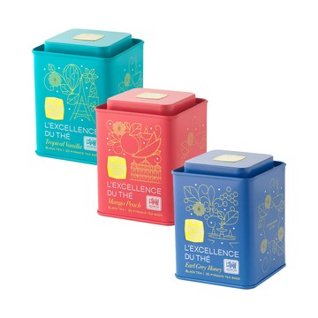 PALIER |  McCoy  |  斯里蘭卡皇家精品系列 20入罐裝 x 3《蜜香伯爵、熱帶水果、蜜桃芒果》