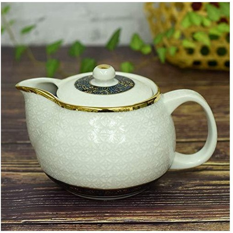 急須 おしゃれ 九谷焼 急須 ポット 白七宝 陶器 和食器 日本製 茶こし網付 通販 Lineポイント最大0 5 Get Lineショッピング