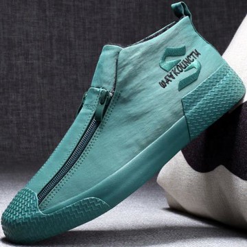 男鞋冬季鞋子加絨保暖棉鞋高幫板鞋2025新款一腳蹬男士老北京布鞋