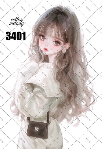 original sticker no.3401 人物貼紙 原創貼紙 原創人物貼紙 裝飾貼紙 cotton melody