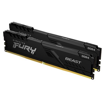Kingston FURY Beast 獸獵者 DDR4 3200 16GB(8GBx2) 桌上型超頻記憶體(KF432C16BBK2/16)