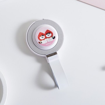 周氏喵喵草莓貼貼喵15W二合一磁吸支架無線充電器(手機+Watch)