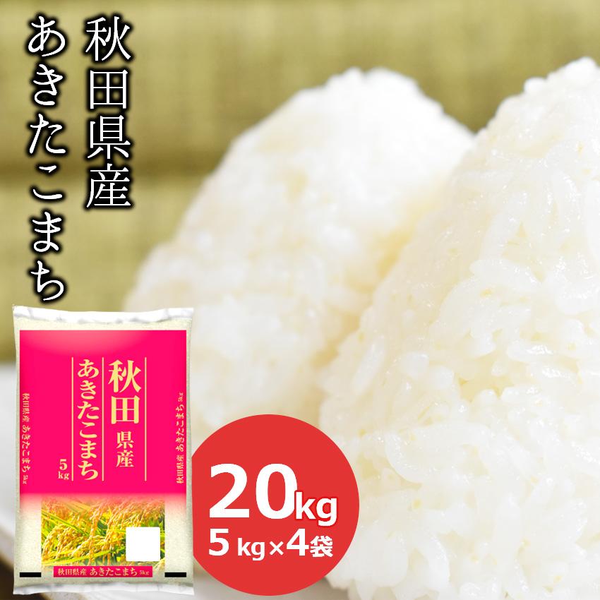 新米 米 20kg あきたこまち 秋田県産 (5kg×4) 白米 お米 ごはん 工場直送 お粥