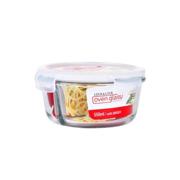 樂扣樂扣玻璃飯盒分隔微波爐便當盒耐熱玻璃碗密封保鮮盒LLG861C