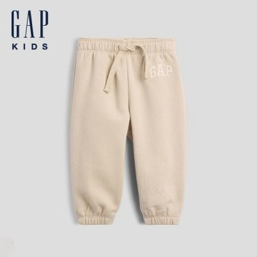 【GAP】嬰兒VintageSoft Gap Logo運動長褲-奶油杏色(910783)