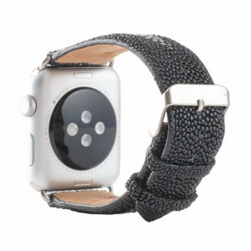 Revetta エイ革 ガルーシャ スティングレイ Apple Watch バンド ベルト ブラック 黒 ポイント 38mm 092 1stab38 通販 Lineポイント最大1 0 Get Lineショッピング